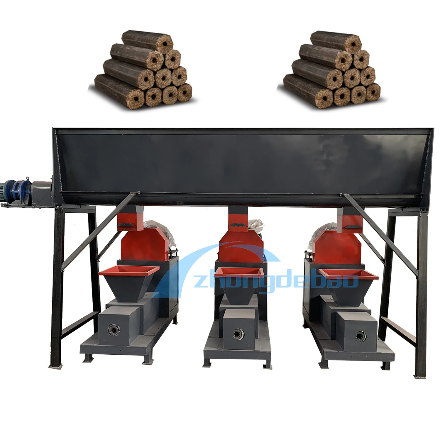 Competitive Compressed Wood Sawdust Biomass Tree Leaves Bamboo Charcoal Coal Briquettes Press Manufacturing Machines Price