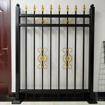 New design black commercial steel fence security fencing for house