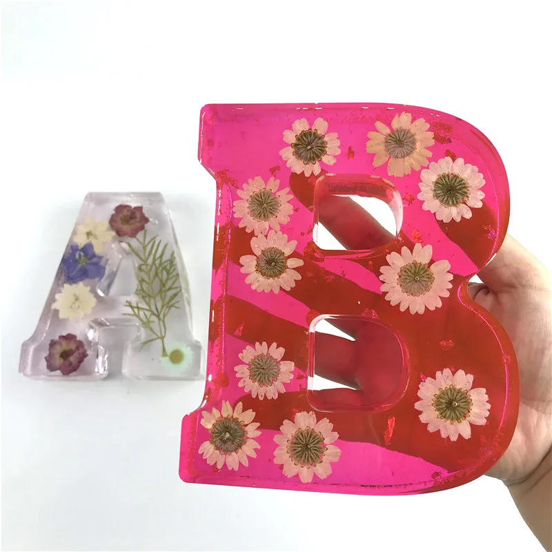 6 inches Large Letter Silicone Mold, Alphabet Resin Mold