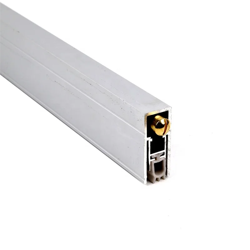 Timber Entrance Doors Automatic Drop Seals Slot Position Aluminum Door Bottom Seal