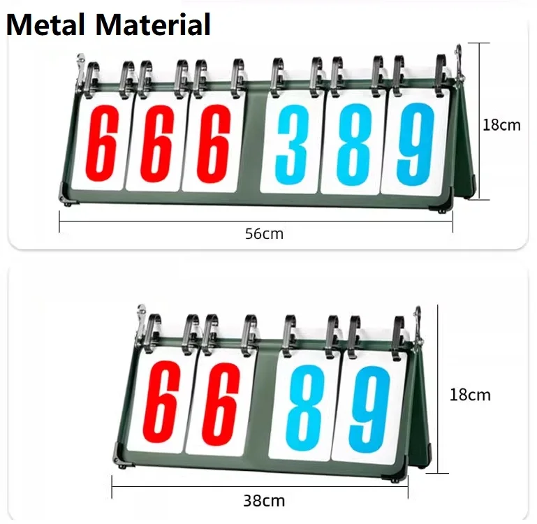 High Quality Digit PVC Material Scoreboard for Sport Games Volleyball Football Badminton Basketball Competition Score Board