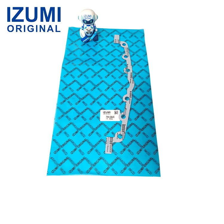 Joint original IZUMI pour lignes de refroidissement moteur, référence 7w0845 / 7w-0845, épaisseur 0,8 mm, pièces détachées pour engins de chantier Caterpillar