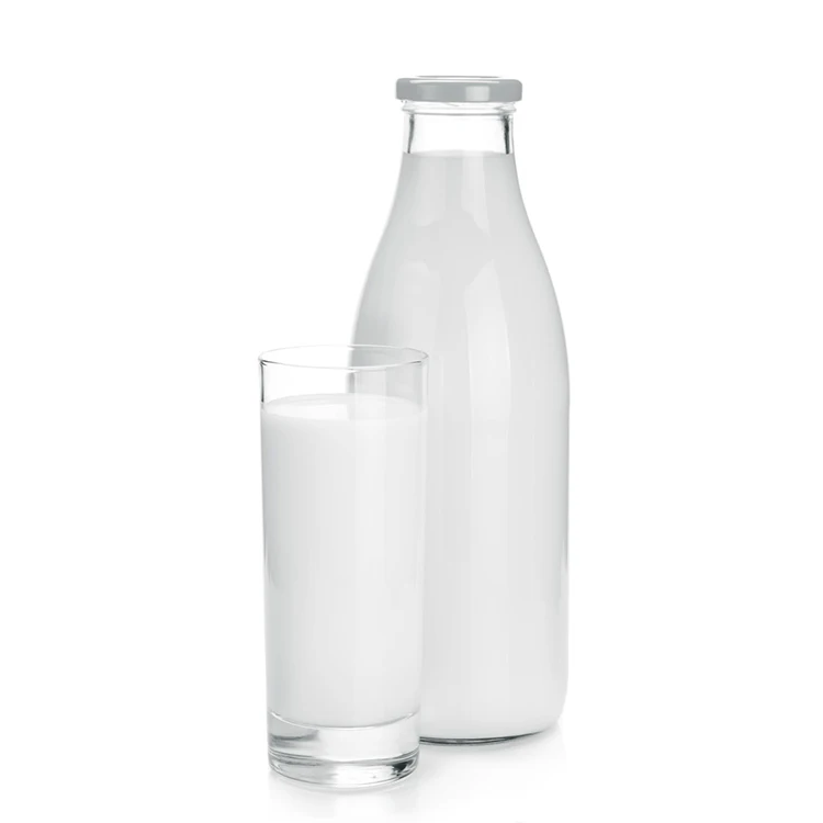 12oz Farmhouse Glass Milk Bottle - Square