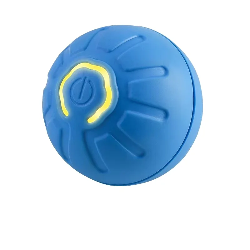 Modern Interactive Automatic Rolling USB Charged Smart Dog Toy Silicone Ball