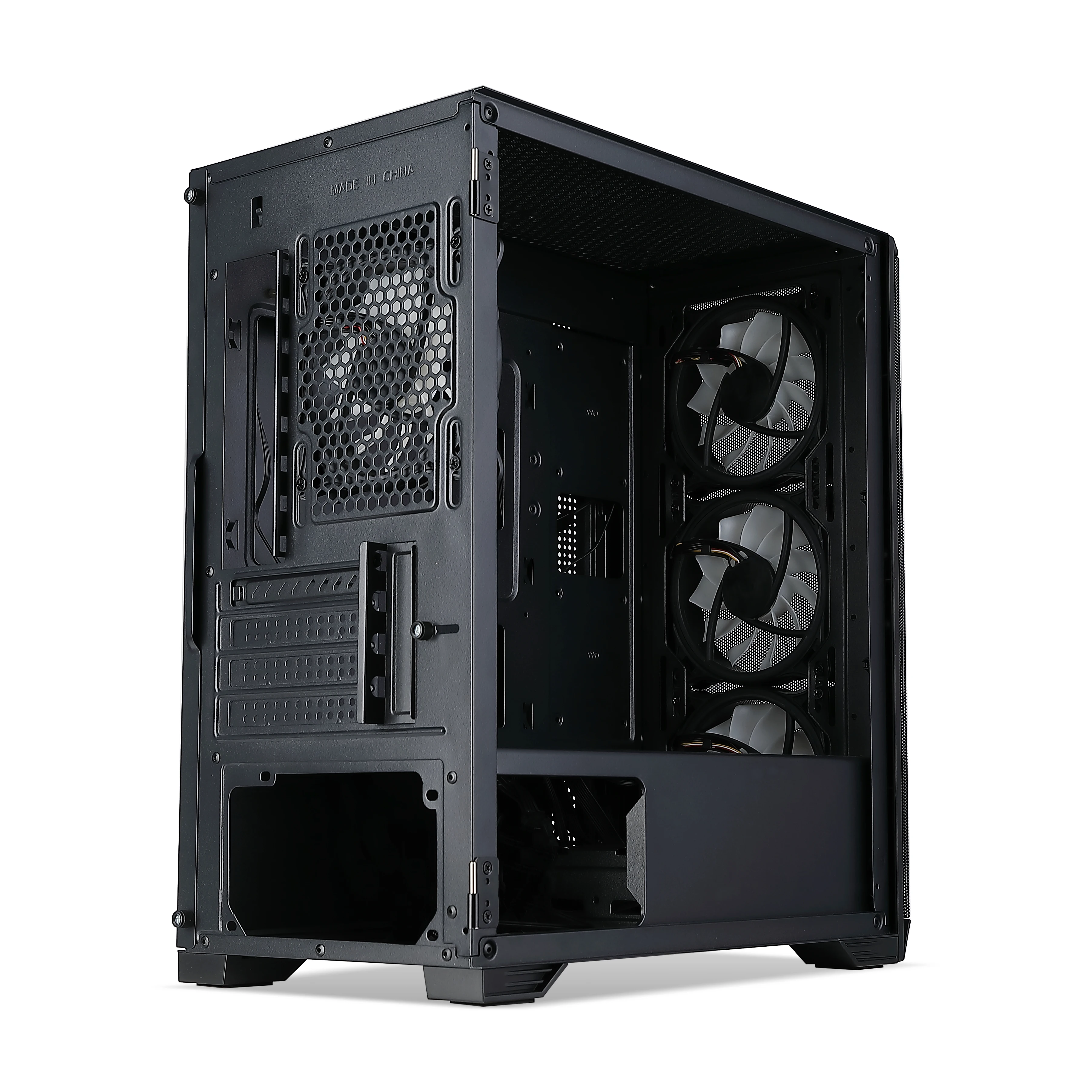 350 Series Dark Flash Computer Case Gaming Computer Cpu Cases Pc Gaming Cpu Cabinet with VGA Card Slot for Gamer