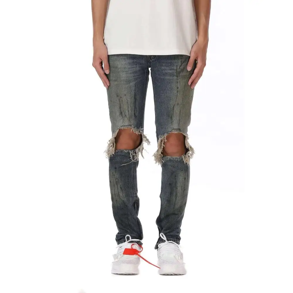 DiZNEW OEM/ODM одежда оптом на заказ удобные мужские джинсы с низкой посадкой пара Hombre