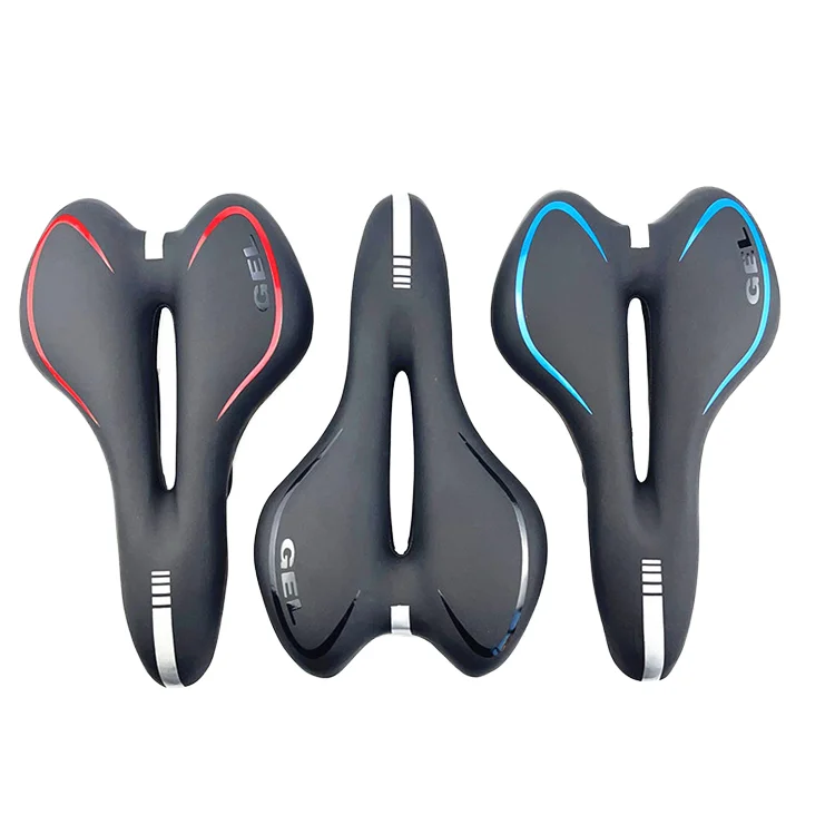 Waterproof GEL MTB Bicycle Saddle Comfortable PU Leather Ventilation Feature Simple Style Unisex Adults All Seasons KONO