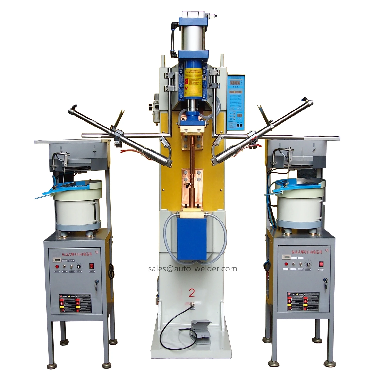 Automatic Nuts Feeder and Automatic Nuts Spot Welder Automatic Nuts Welding Machine