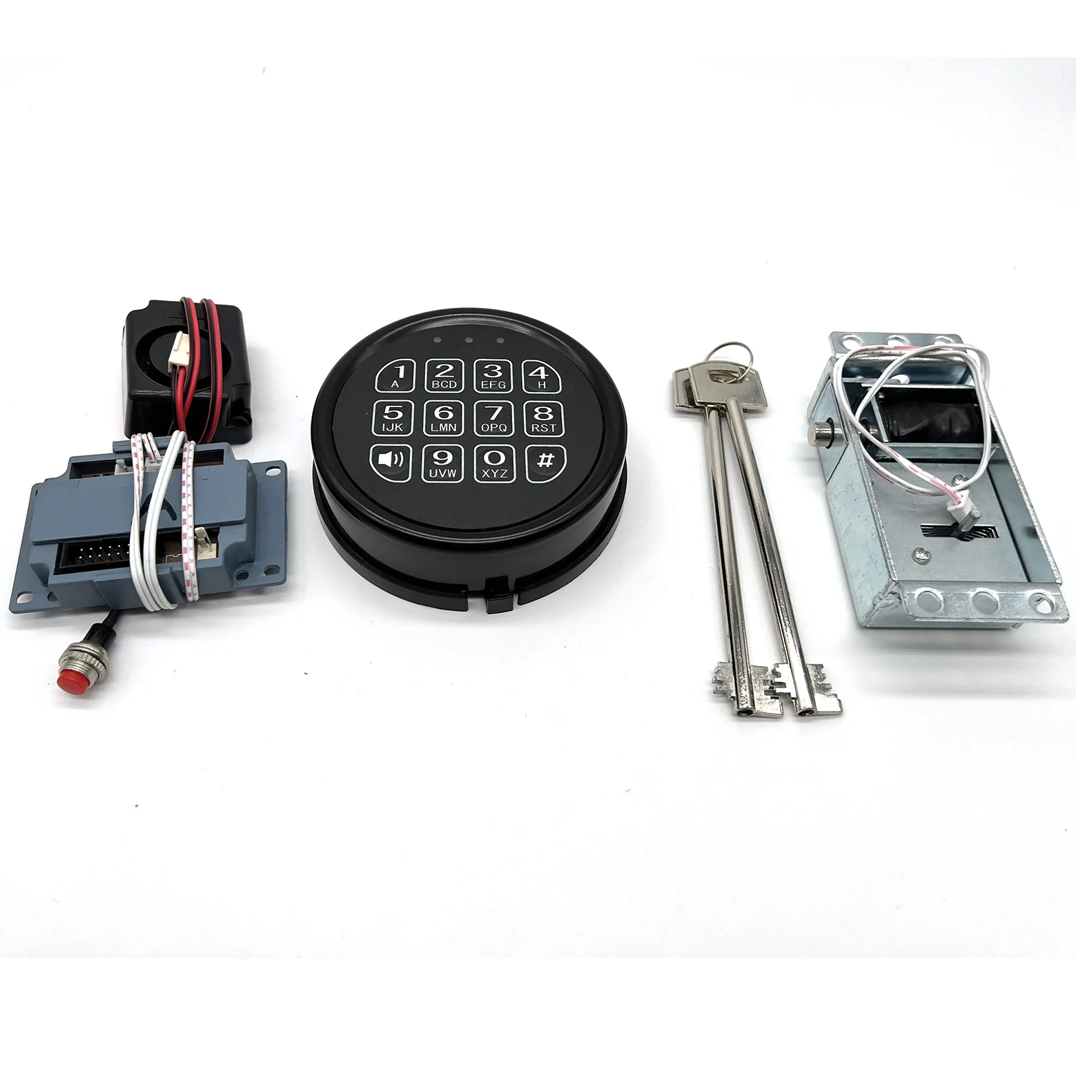 YOSEC  Digital Electronic Keypad Lock for Safes with Solenoid Lock & 2 Override Keys