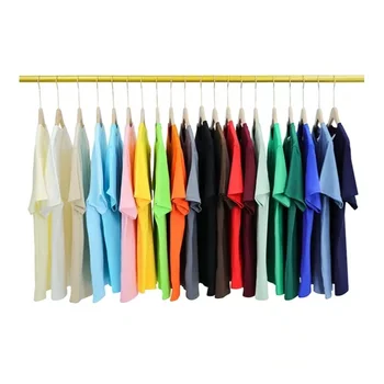 custom plain 210 gsm Cotton O-Neck streetwear t-shirt Blank designer men's Oversize Heavyweight boxy cropped t shirt