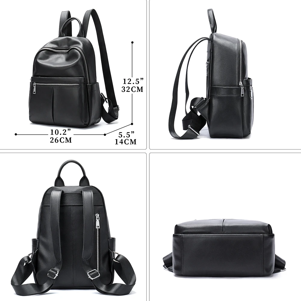 WESTAL Genuine Leather Backpack Perfect for School Travel