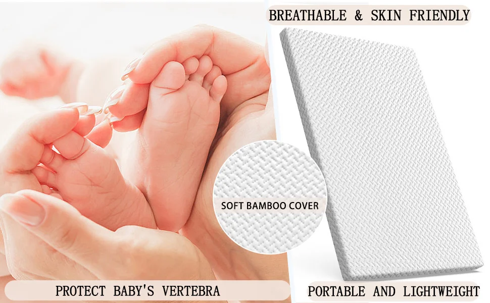waterproof bamboo fiber crib mattress cover toddler fitted sheet for babys bedding-2