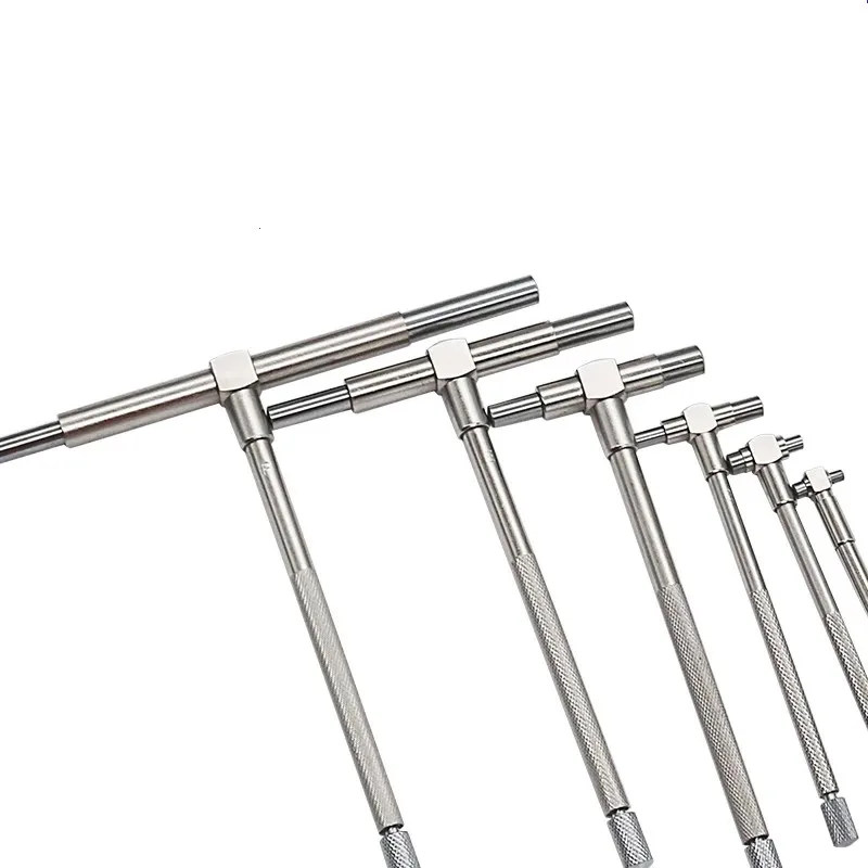 Munirater 6-Pack 5/16in - 6in Range Precision Telescoping Gage Set T-Bore Hole Gauges Minimeter Measurement Bore W Pouch