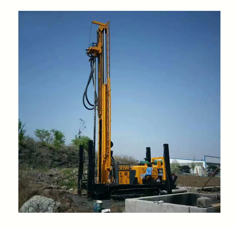 
 FY-300 hydraulic diesel power drilling rig water well machine/mining drilling crawler well drill r