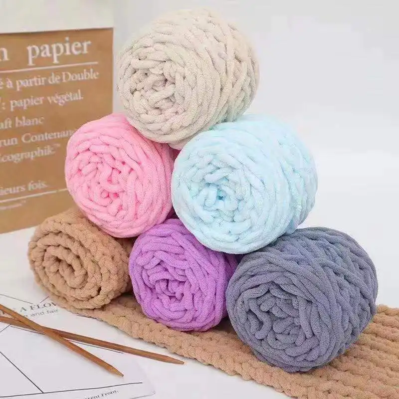 Wholesale Drop Shipping 8mm 100g Icelandic DIY Hat Scarf Shawl Blanket Washable Chunky Yarn for Hand Knitting