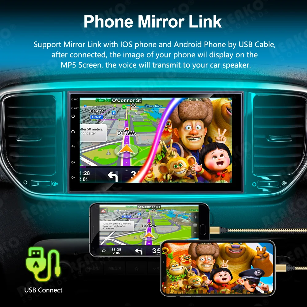 MTK 6580 カーラジオプレーヤー 7インチ 9インチ 10インチ GPS