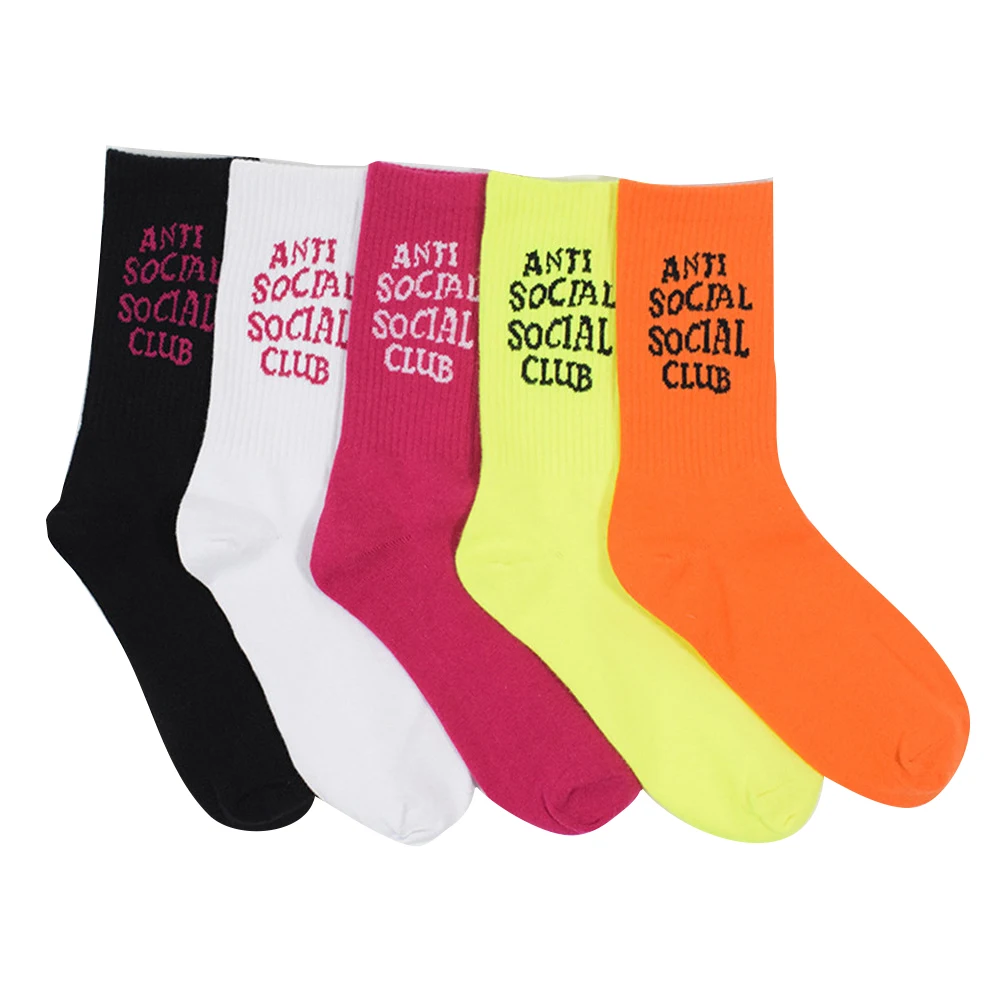 Checkered Socks Hip Hop Trends Man & Women Skateboard Cotton 4 Different Colors 
