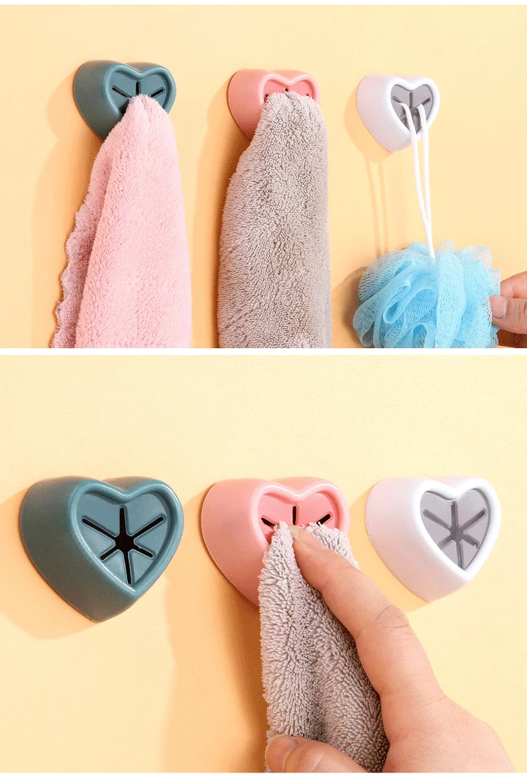 Kitchen rag stopper Dish washing cloth stopper perforation-free Creative towel shelving plug hook clip rag storage rack supplier