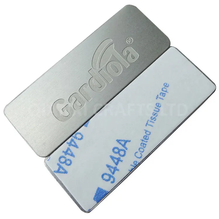 Custom Laser Engraved Aluminum Machine Nameplate Ss Etching Metal Label Etched Stainless Steel Name Plate