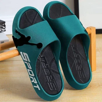 Summer Beach Sports Men's Non Slip PVC Household Slippers Chappals Claquette Homme Chanclas Hombre Outer Sandals