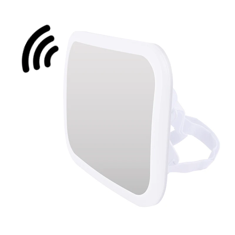 Rétroviseur Intelligent Pour Bébé Avec Lumières Et Commande Vocale - Fixation Clip - Blanc