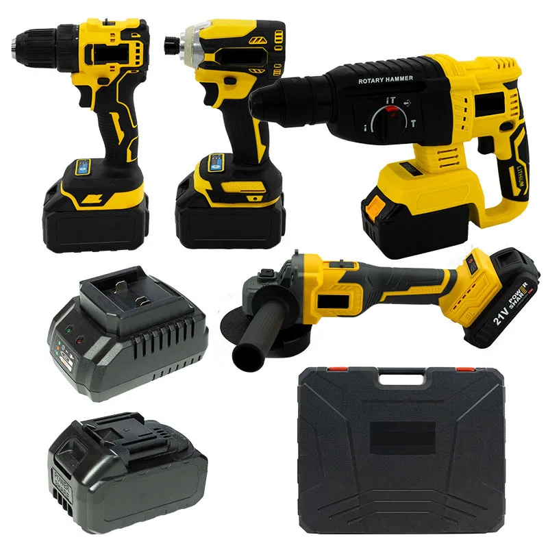 Dw 20v Cordless Power Tool Set 4in1 Power Tool Combo Kit With 3pcs
