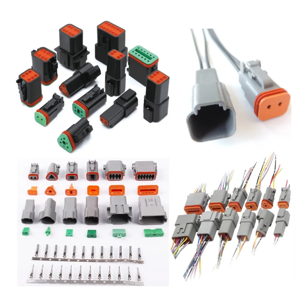 GTIWUNG 5 Sets Ensebles Connecteur Iperéable, Connecteurs DT à 4 Broches étanches