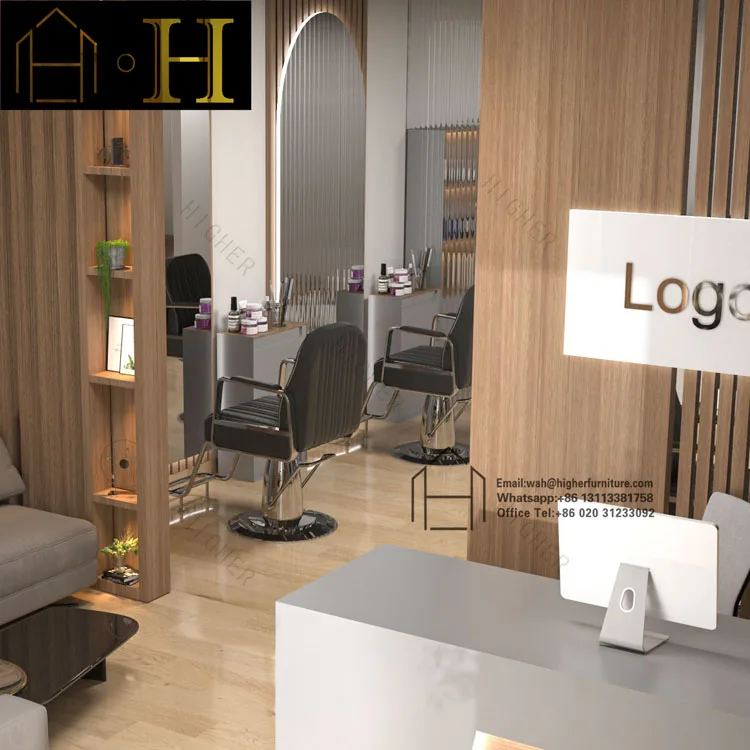 Beauty Salon Interior Furniture Salon Shop Decoration Customized for Barber  Spa Shop Design