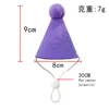 A07 cappello da compleanno conico-viola