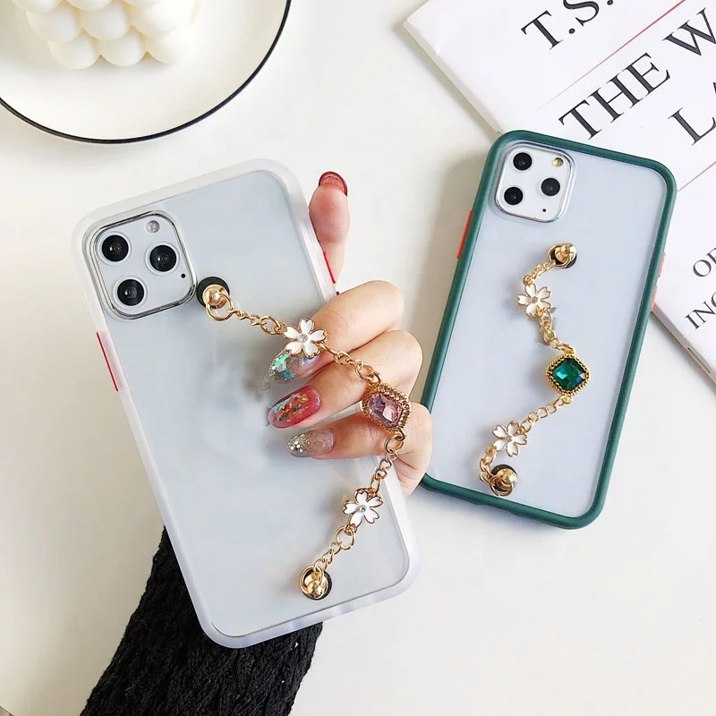Luxury Transparent Bracelet Chain phone Case for iphone back cover