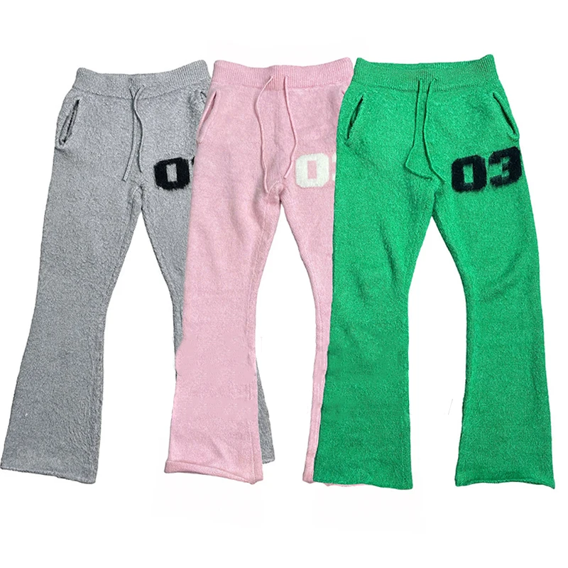 OEM Custom Mohair Flare Pants - High Quality Streetwear
