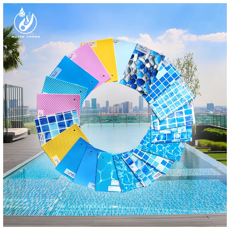 product cuttable pool liner film roll thickened mosaic water ripple pattern anti slip and waterproof membrane easy to install-7