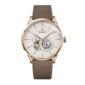 Custom Anti-Reflective Sapphire Glass Miyota Skeleton Automatic Movement Genuine Leather Strap Men's Business Casual Watches