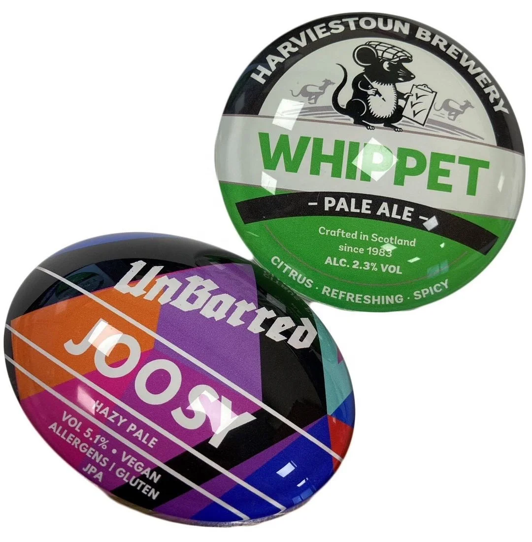 Brewery Beer LED Lens Fish Eye Tap Badges on Keg Beer Pump Top Signs Clips