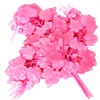 Hojas de parra de tres puntas, color rosa.