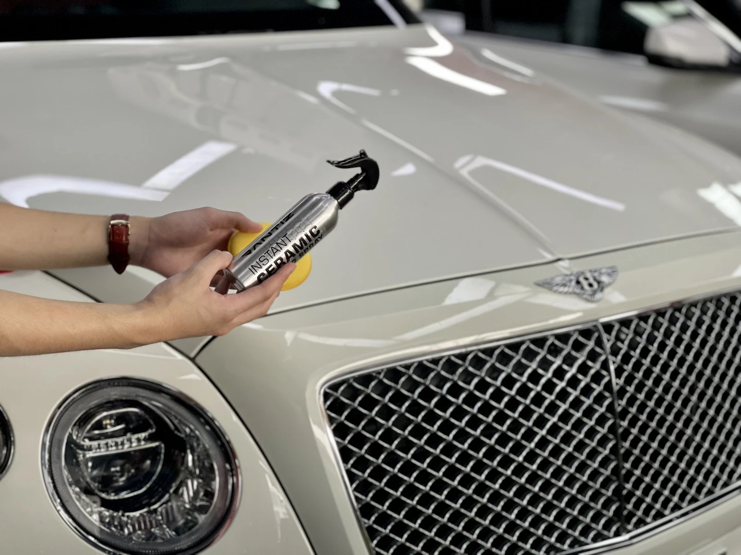 Супервысококачественный Быстрый нано-керамический спрей, Гидрофобный и глянцевый, видео внутри является фактическим результатом спрея RANTIZ