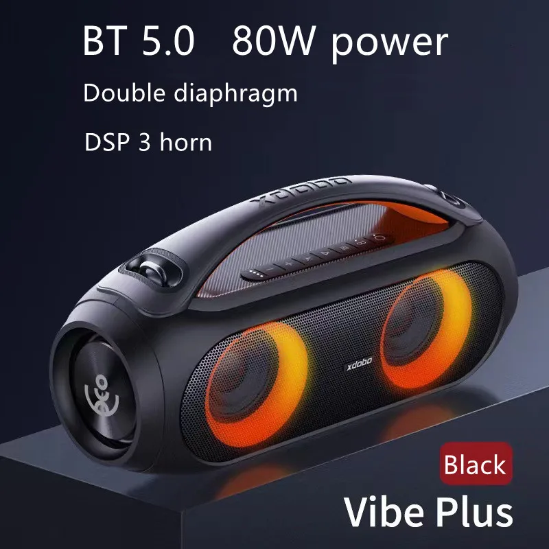 XDOBO Vibe Plus Speaker - 80W Wireless Rich Bass for Outdoor