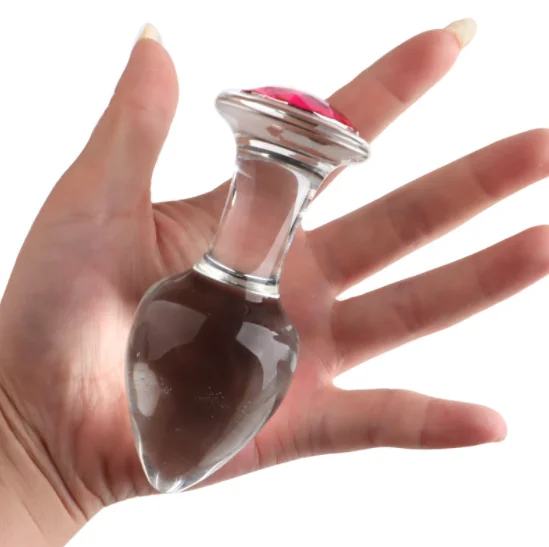 vibrating clit sucker Sex Toy the Rose Red Jeweled Anal Plug Glass Dildo Ass Sex Toys S/M/L Size,  Anal Butt Plug Set Adult Toys Sex Shop