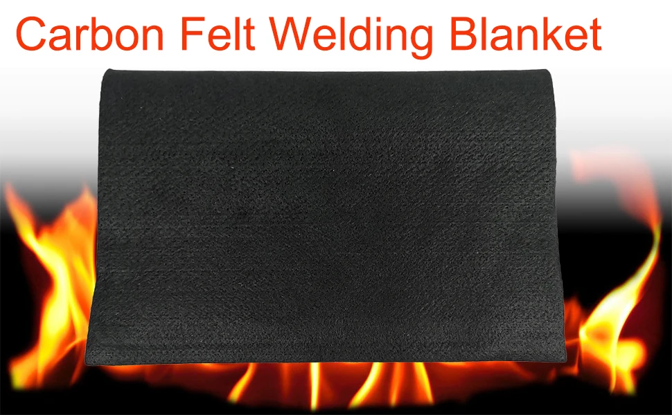 High Temp Carbon Felt Welding Blanket Fire Retardant Protective Mat Up