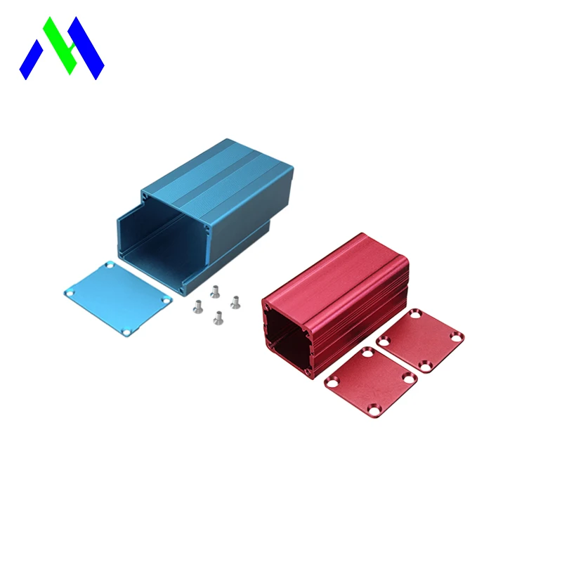 Custom Anodized Aluminium Enclosure Extruded Black Electronics Control Box Cases Extruded