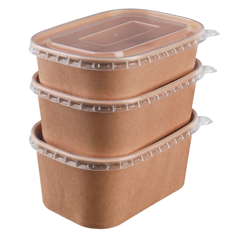 Biodegradable Disposable Bowl With Lid Wholesale Cheap Price Salad Bowls  Take Away Fast Food Soup Bowls