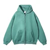 mid green zipper hoody
