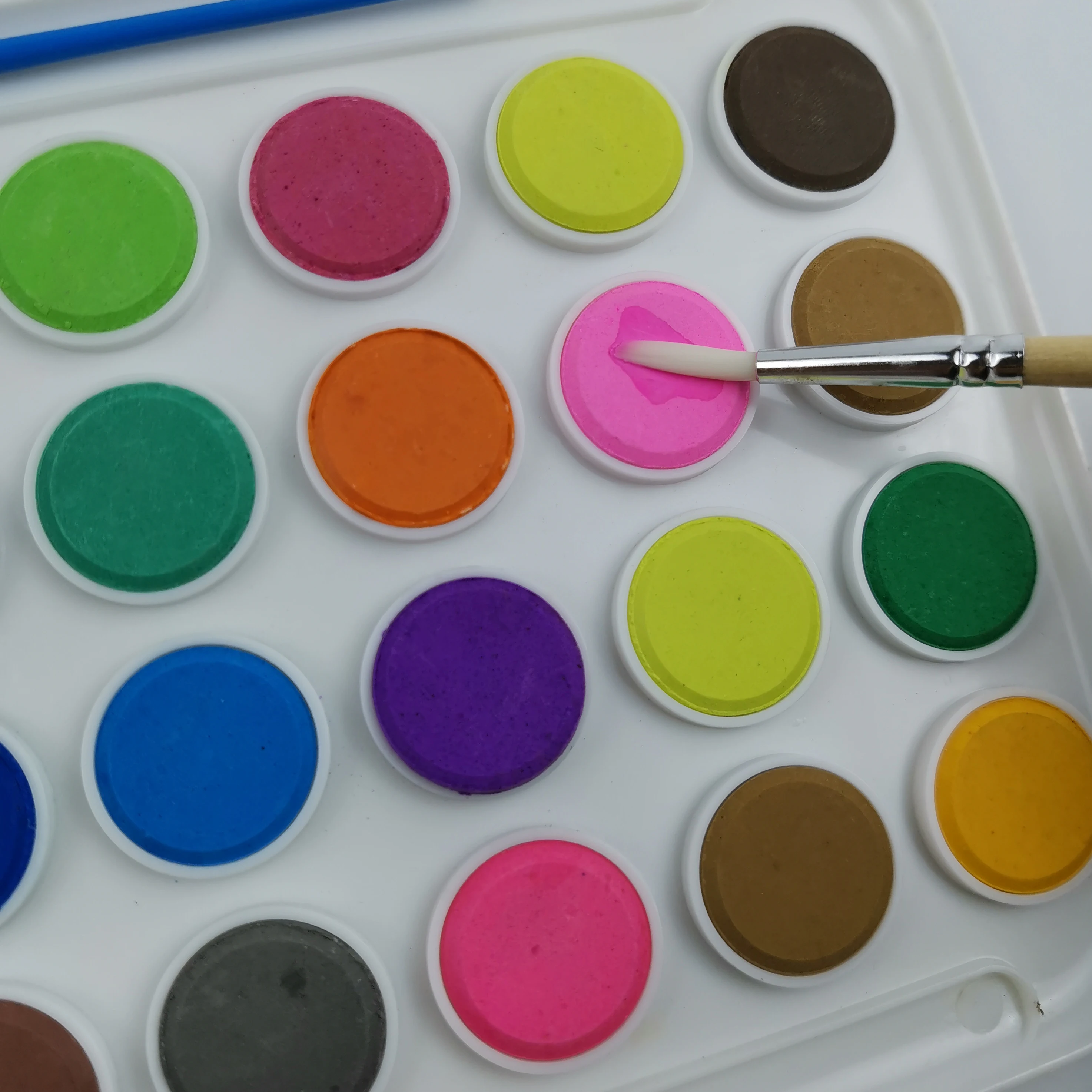 Акварельная бумага для рисования безопасный для детей Школьный набор художественные принадлежности 36 цветов однотонная Акварельная краска