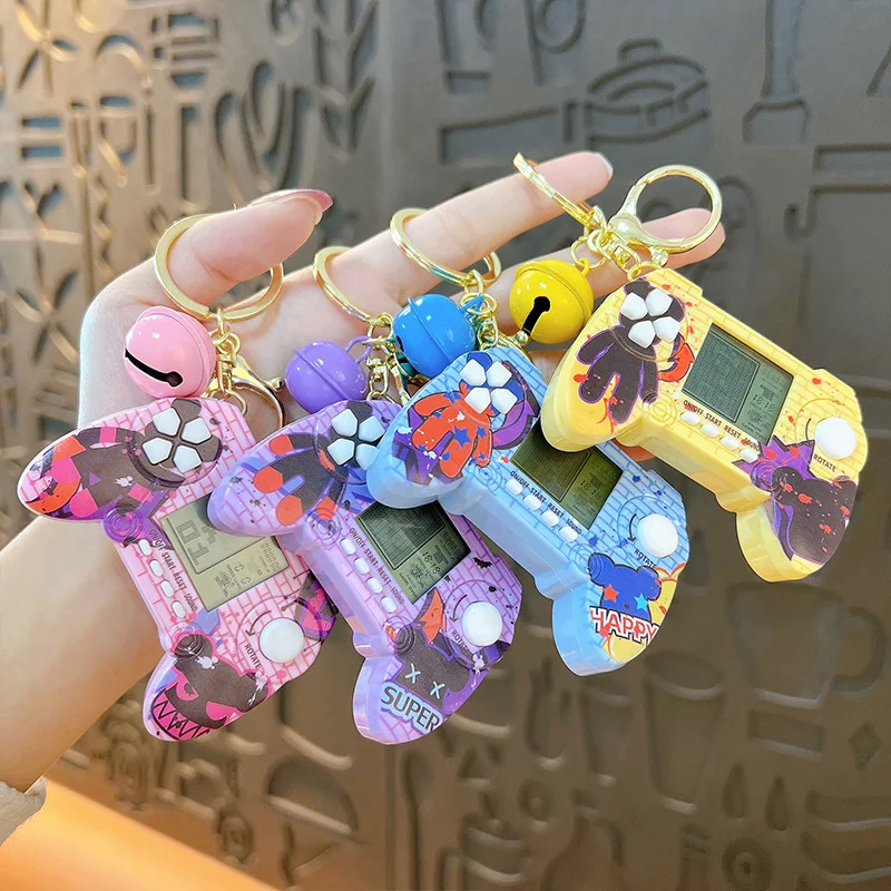 Mini Gaming Console Handheld Game Players Electronic Games Machine Fun Birthday Keychain Gift for Children 2024 New