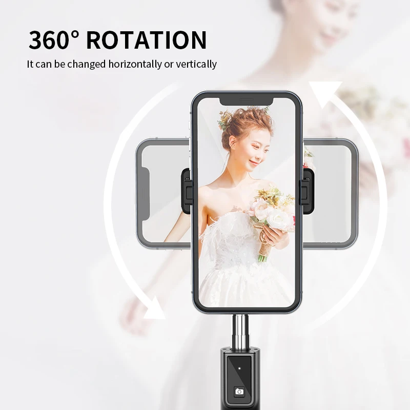UNIEAN P40 Selfie Stick Remote Control Live Photo Tripod Stand Foldable & Rotatable Wholesale for Mobile Phones