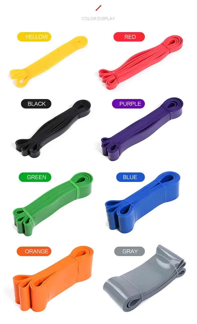 Wholesale 208cm Nature Rubber Latex Resistance Bands Tpe De Resistencia