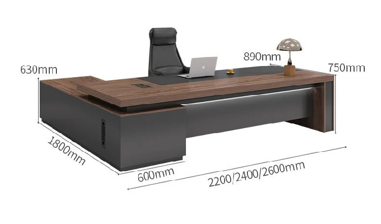 Single Manager Table Wholesale Custom Modern Luxury Large Office Desk Customizable Wooden ...