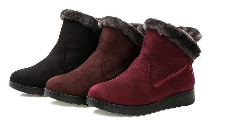 Winter warm elderly snow boots 
