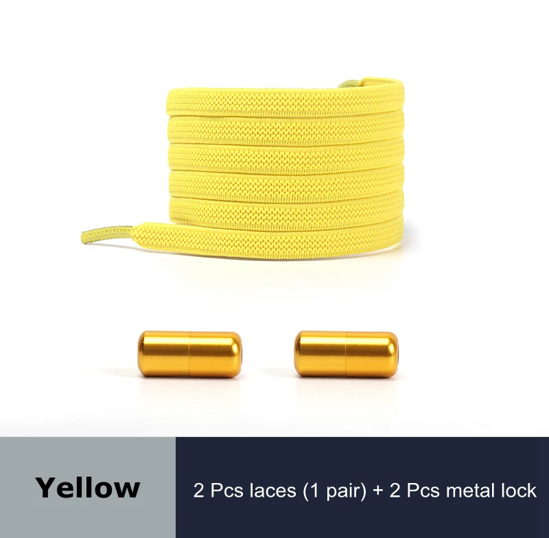 6 Pairs of Metal Shoe Laces Lock, Shoe Accessories, Brass Capsule