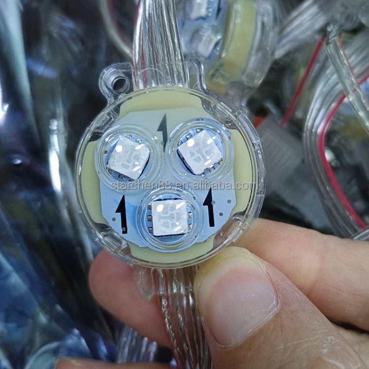 12 В 30 мм 0,72 Вт 3 светодиода smd 5050 8206ic полноцветный модуль rgb светодиодный источник света